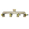 BLUESON 4-Way Brass Water Tap Distributor 3/4 inch Water Distributor 4Way Garden Hose 3/4 electroplating