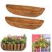 Coco Liners for Planters 36in Coconut Liner for Hanging Basket Coconut Fiber Liners Trough Basket Liner for Planters Flowers Outdoor Plants 2Pcs