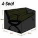 LLDI 2/3/4 for Seater Bench Cover Furniture Outdoor Garden Cube Covers Waterproof 4 seater
