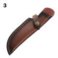 Brown Knife Sheath Holster Leather Sheath Holder Camp Outdoor Carry Flashlight Case Belt Loop Case Fold Knife Tool 3