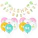 Hawaiian Ornament Garland Tropical Party Balloons DIY Luau Flower Embellishments Floral Baby Shower Decorations Latex