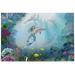 Dreamtimes Marine Sea Life Underwater World Dolphin Mermaid Fish Coral Reef Plant Bright Sunshine Ocean Bubble Jigsaw Puzzles 1000 Pieces Puzzle for Adults Kids DIY Gift