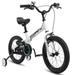 CHAMPIERRE 16 inch Kids Bike for Boys Girls Child Bicycles For 4-7 Years Removable Training Wheels White