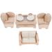 Miniature Presents Photography Model Sofa Tiny House Decorations Furniture Set Resin