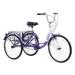 26 Inch Adult Tricycle Trikes 3-Wheel Bikes Wheels Cruiser Bicycles with Large Shopping Basket for Women and Men