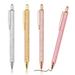 4 Pcs Ballpoint Pens Comfortable Writing Pens Metal Retractable Pretty Journaling Pens Black Ink Medium Point 1.0 mm Gift Pens Cute Pens School Supplies for Women