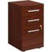 Engineered Wood 3-Drawer Mobile Filing Cabinet In Classic Cherry