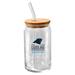 The Memory Company Carolina Panthers 16oz. Classic Crew Beer Glass with Bamboo Lid