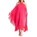 Plus Size Women's Fringe Formal Caftan Dress by ELOQUII in Passion Pink (Size 14)