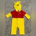 Disney Costumes | Disney Winnie The Pooh Zip Up Coverall, Sz 12 Months | Color: Yellow | Size: 12 Months