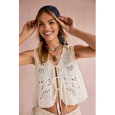 Sweet Escape Top at Free People in Ivory, Size: Large