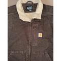 Carhartt Jackets & Coats | Carhartt Men’s Sherpa Lined Brown Work Vest Western Loose Fit 2 Xl Heavy | Color: Brown | Size: 2xl