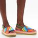 Gucci Shoes | Gucci Huma Rainbow Platform Terry Sandals Size 39.5 | Color: Blue/Pink | Size: 9.5