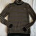 Ralph Lauren Sweaters | Lauren Ralph Lauren Stipe Turtleneck Sweater | Color: Black/Gold | Size: Mp