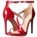 Jessica Simpson Shoes | Jessica Simpson Rayli Coral Ankle Strap Heels Size 9 Price Is Firm | Color: Red | Size: 9