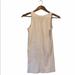 Athleta Tops | Athleta White Ribbed Sleeveless Tank Top With Perforated Back Detailing Small | Color: White | Size: S