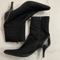 Coach Shoes | Black Coach Mini C's Boots Sz 9.5 ~Heels Need Repair~ | Color: Black | Size: 9.5