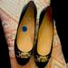 Kate Spade Shoes | Kate Spade - New Flats Size 10 Black. Casual Detailed Symbol On Front | Color: Black | Size: 10