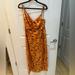 Zara Dresses | Midi Zara Beach Dress | Color: Orange | Size: L