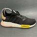 Adidas Shoes | Adidas Nmd Black Yellow Running Shoes Eg7960 Kids Size 6 Women’s Size 7 | Color: Black/White | Size: 7