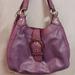 Coach Bags | Coach Two Tone Lilac Leather Shoulder Bag | Color: Purple | Size: Os