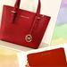 Michael Kors Bags | Michael Kors Michael Kors Jet Set Tote Bundled With Bifold Wallet | Color: Gold/Red | Size: Os