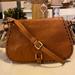 Dooney & Bourke Bags | Dooney And Bourke Florentine Genuine Leather Full Flap Saddle Bag | Color: Tan | Size: Os