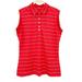 Nike Tops | Nike Golf Womens Dri Fit Striped Sleeveless Athletic Active Polo Shirt Size L | Color: Red | Size: L