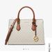 Michael Kors Bags | Brand New With Tags! Micheal Kors Purse “Sheila” In Vanilla Beautiful! | Color: Brown/White | Size: Os