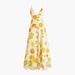 J. Crew Dresses | Edie Parker For J. Crew Button-Front Tiered Maxi Dress In Limes And Oranges | Color: Orange/White | Size: Xs