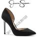 Jessica Simpson Shoes | Jessica Simpson Black Embossed Snakeskin Leather Stiletto | Color: Black/Silver | Size: 9