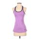 Nike Active Tank Top: Purple Color Block Activewear - Women's Size Small