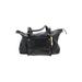 Cole Haan Leather Satchel: Pebbled Black Print Bags