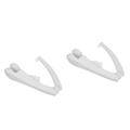 Toyvian 4 Pcs Hanging Bell Folding Bracket Baby Bed Bell Arm Bracket Finger Mountain Bike Crib Mobile Hanging Arm Cot Mobile Stand Crib Mobile Stand Plastic White Clip C1