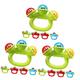 ibasenice Newborn Toys 15 Pcs Hand Bell Baby Soothing Teething Toys Pet Bell Baby Teether Soft Rattles Shaker Baby Teething Lovely Infant Plastic Hand Crank Baby Teething Toy