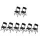 FAVOMOTO 8 Pcs Dollhouse Folding Chair Tiny Doll Folding Chair Miniature Camping Chair Mini Folding Chair Diy Mini Foldable Chair Chaise Lounge Kid Toys Child Small Tables and Chairs Pvc