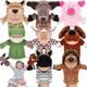 Syhood 8 Pcs Animal Hand Puppets for Kids Hand Puppets with Movable Open Mouths Animal Plush Toy for Toddler Telling Story Gifts Birthday Gift Easter Basket Stuffers(Cute)