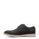 Florsheim Men's, Vibe Canvas Plain Toe Oxford, Black Canvas/Cognac Smooth W/White Sole, 9 UK