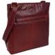 Rowallan Leather Unisex Cross Body Bag Supatra Range - Red