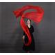 Water And Fire Dance Streamer Gymnastics Ribbons Belly Dance Real Silk Throw Streamer With Rod For Talent Shows A5 2pcs