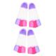 Toddmomy 2 Pairs Children's Swimming Fins Flipper Snorkeling Gear for Kids Swim Fins Kids Open Heel Fins Kids Swim Fins Swimming Floating Fins Men and Women Diving
