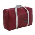 Foldable Travel Duffel Bag, Tote Carry On Luggage,Holdall Bag Carry on Hand for Travel, Vacation, Sports, Gym (Wine)