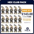 Trophy Shack Ltd 7.5" Silver Hex Football Club Pack (15) - Including Free Engraving