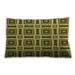 Ahgly Company Patterned Indoor-Outdoor Oak Brown Lumbar Throw Pillow