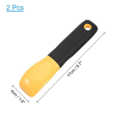 2pcs Stainless Steel Corn Peeler Corn Stripper Tool for Corn on the Cob, Silver - Yellow/Black