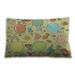 Ahgly Company Patterned Indoor-Outdoor Tea Green Lumbar Throw Pillow