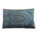 Ahgly Company Traditional Classic Indoor-Outdoor Blue Hosta Blue Lumbar Throw Pillow