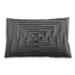 Ahgly Company Patterned Indoor-Outdoor Black Cow Black Lumbar Throw Pillow