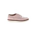 Tod's Flats: Pink Print Shoes - Women's Size 36 - Round Toe