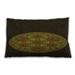 Ahgly Company Patterned Indoor-Outdoor Oak Brown Lumbar Throw Pillow